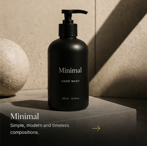 Minimal product photography